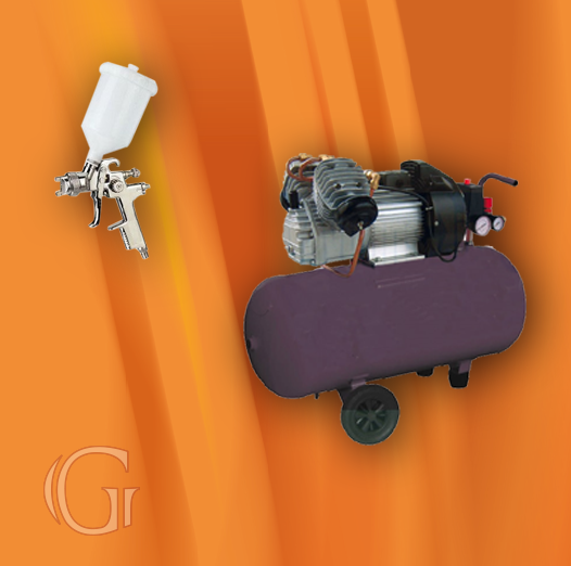 G147 Compressor and Spraygun Gladstone